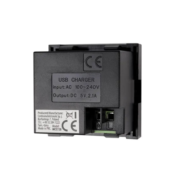 Maclean usb fali aljzat 2.1a gyors töltés fekete mce728b