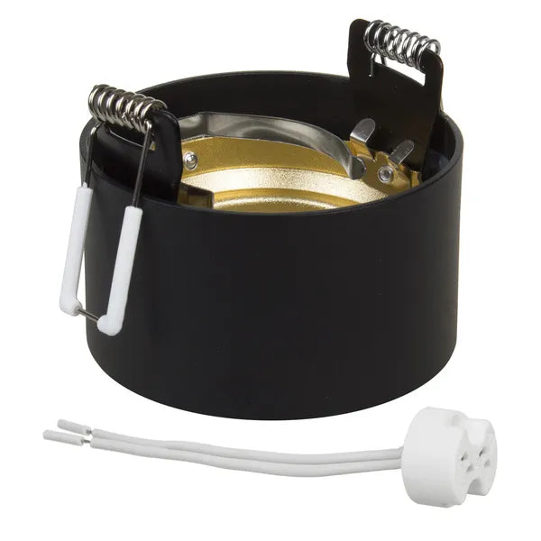 Süllyeszthető alumínium spotlámpa GU5.3, kerek, 70×40 mm, fekete/arany