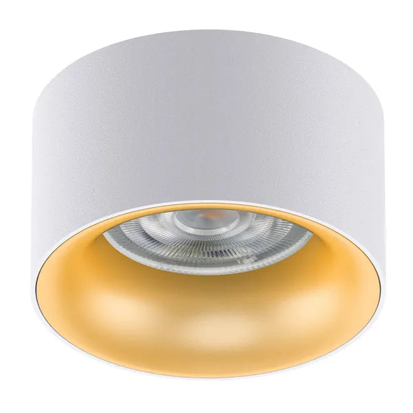 Maclean MCE457 süllyesztett alumínium spot lámpatest, GU5.3, 70x40mm, fehér/arany