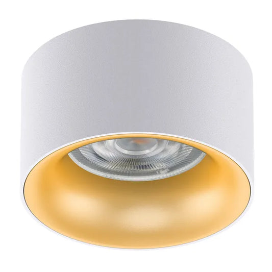 Maclean MCE457 süllyesztett alumínium spot lámpatest, GU5.3, 70x40mm, fehér/arany