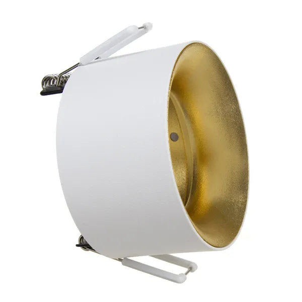 Maclean MCE457 süllyesztett alumínium spot lámpatest, GU5.3, 70x40mm, fehér/arany