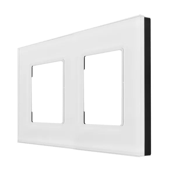 Dupla üveg keret fehér, 157x86 mm, Maclean MCE729W kapcsolóhoz