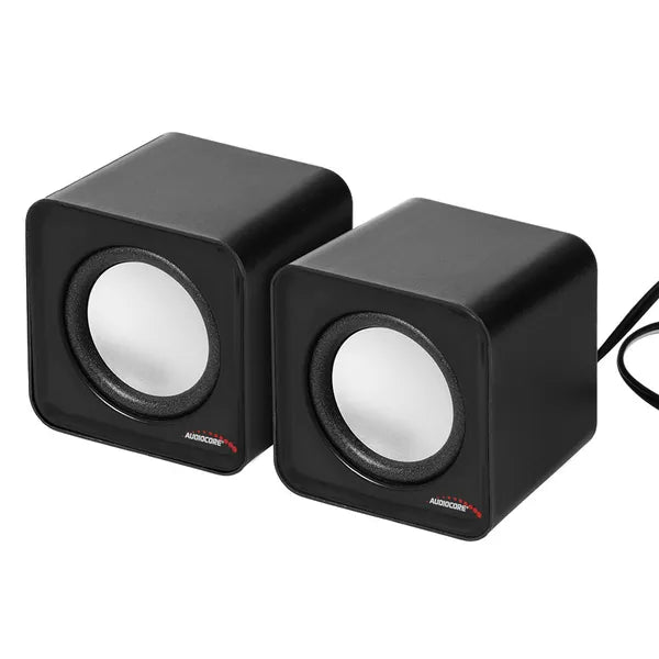Audiocore AC870 B 6W USB számítógép-hangszóró pár ezüst-fekete