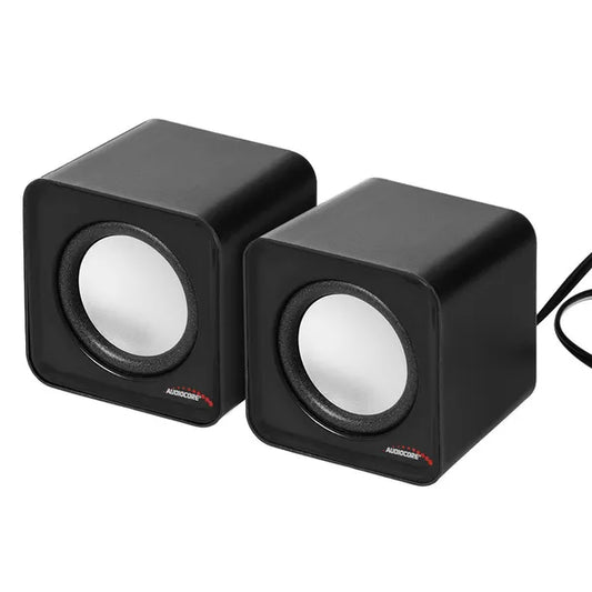Audiocore AC870 B 6W USB számítógép-hangszóró pár ezüst-fekete