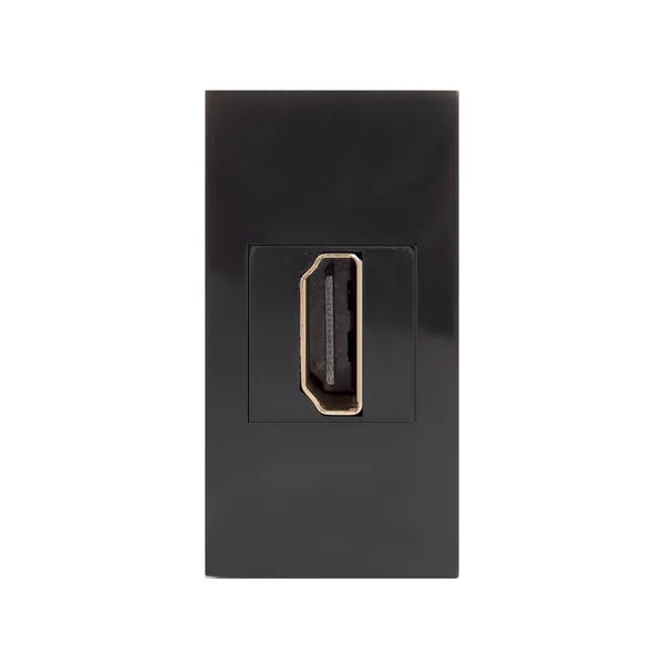 Fali HDMI aljzat, egymodulos, fekete, Maclean MCE720B