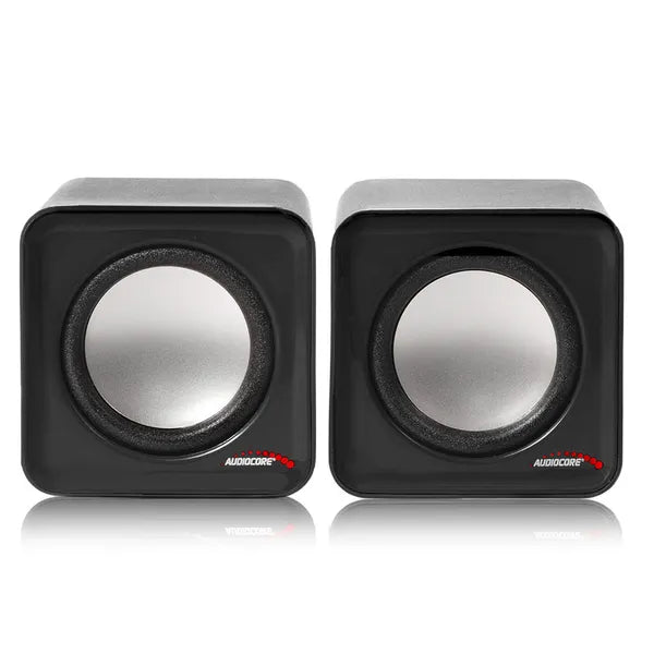 Audiocore AC870 B 6W USB számítógép-hangszóró pár ezüst-fekete