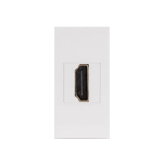 Maclean HDMI fali aljzat, fehér, üvegkerethez, MCE720W