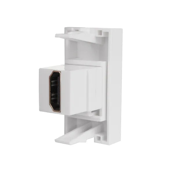 Maclean HDMI fali aljzat, fehér, üvegkerethez, MCE720W