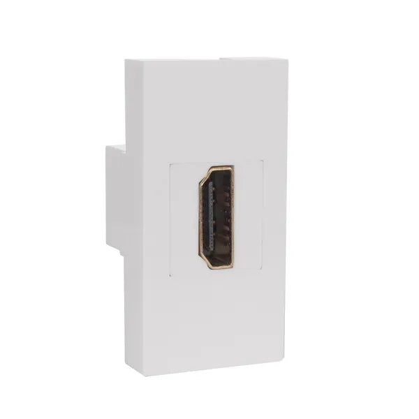 Maclean HDMI fali aljzat, fehér, üvegkerethez, MCE720W