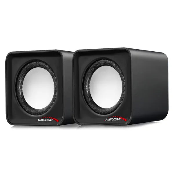 Audiocore AC870 B 6W USB számítógép-hangszóró pár ezüst-fekete