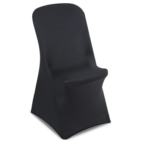 Fekete spandex catering székhuzat 88×50×45 cm, rugalmas illeszkedés