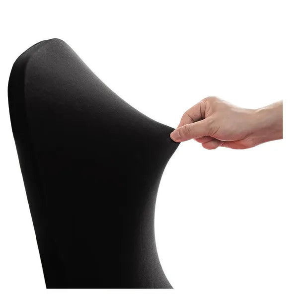 Fekete spandex catering székhuzat 88×50×45 cm, rugalmas illeszkedés