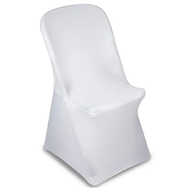 Fehér spandex rendezvényszék huzat 88×50×45 cm (GB374)