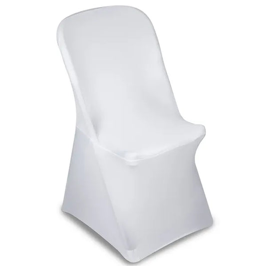 Fehér spandex rendezvényszék huzat 88×50×45 cm (GB374)