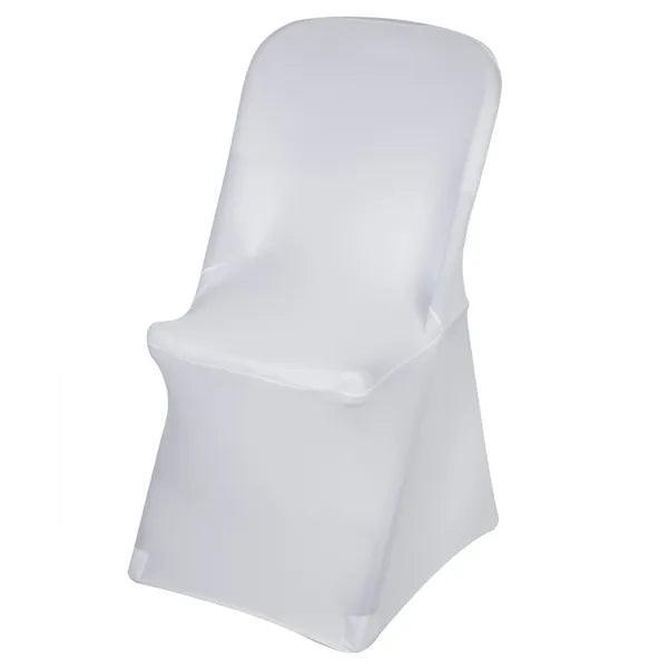 Fehér spandex rendezvényszék huzat 88×50×45 cm (GB374)
