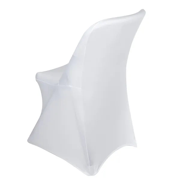 Fehér spandex rendezvényszék huzat 88×50×45 cm (GB374)