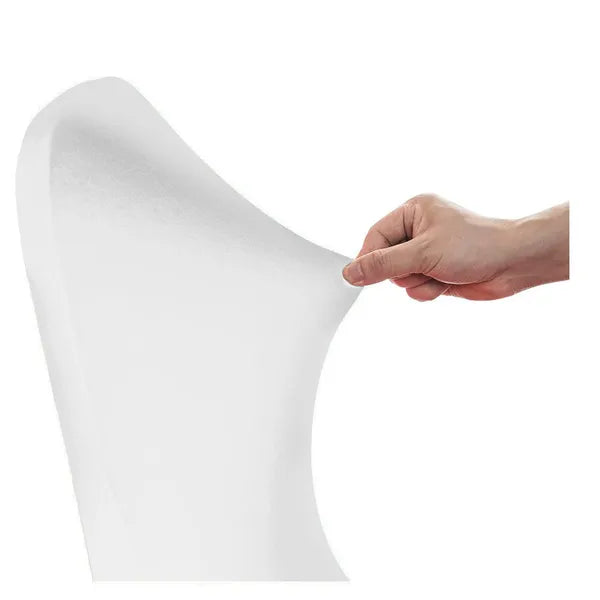 Fehér spandex rendezvényszék huzat 88×50×45 cm (GB374)