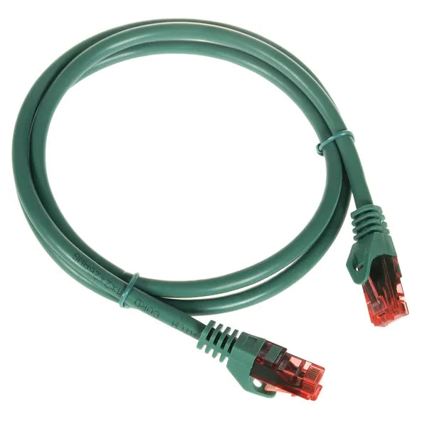 Cat6 UTP patchkábel 1 m RJ45-RJ45 – zöld, 1 Gbps