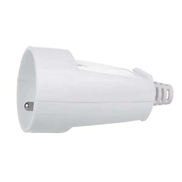 Fehér, egyenes kábeles aljzat 230 V Type E 16 A IP20