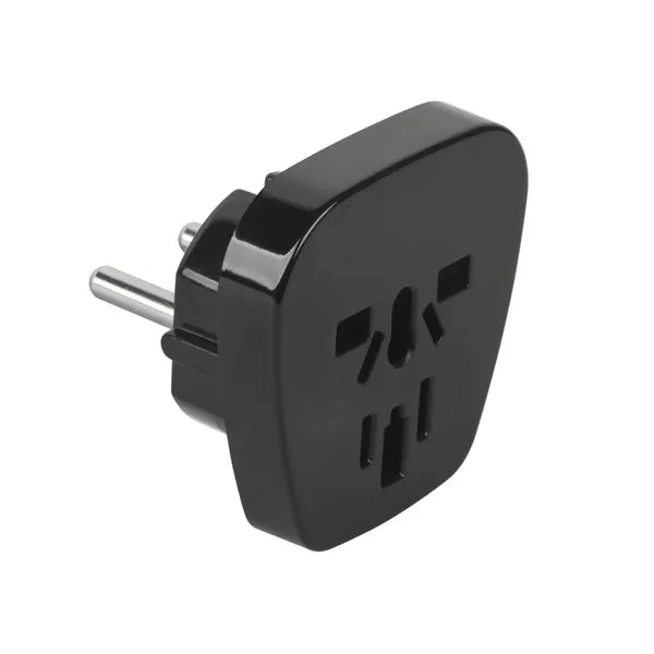 AC hálózati adapter PL dugó – univerzális aljzat, fekete (J39-9)