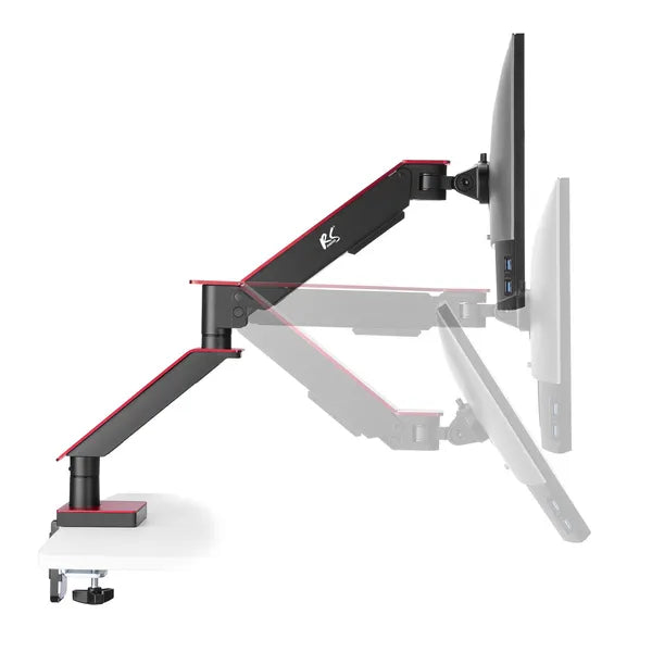 Dupla karos gaming monitor tartó 17-32 col, 8 kg, VESA 75x75/100x100