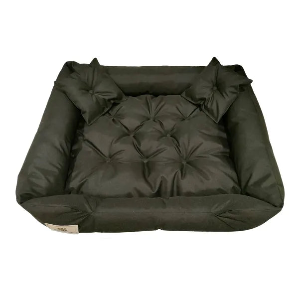 Prestige fekete, vízlepergető kutya- és macskafekhely 100×75/80×60 cm 2 párnával
