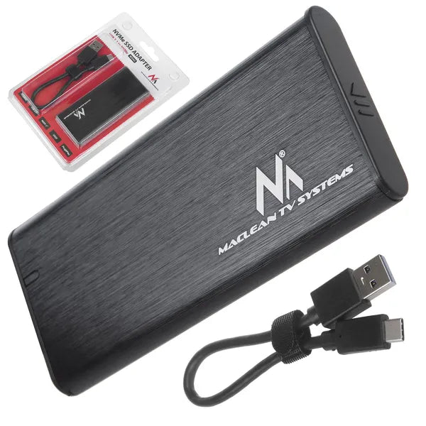 Maclean MCE443 alumínium M.2 NVMe/NGFF SSD külső USB 3.1 ház (2230–2280)