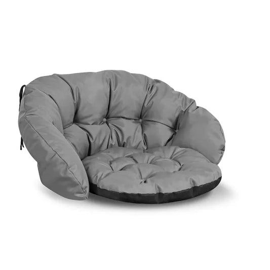 Szürke vízlepergető kerti székpárna 122×40 cm, 13–15 cm vastag