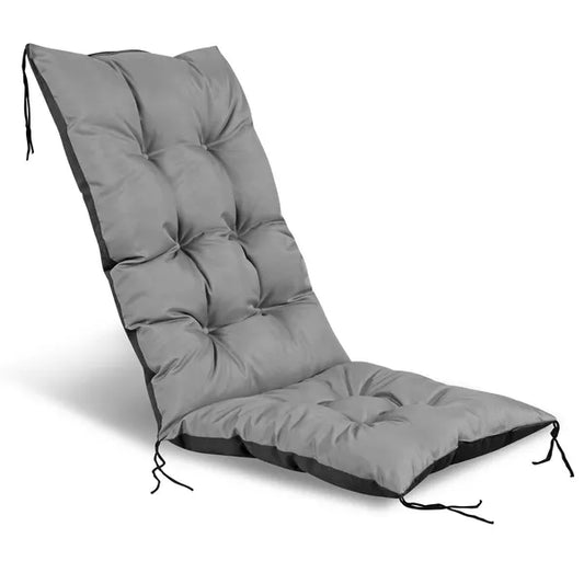 Szürke, vízlepergető kerti székpárna, 50×50×80 cm, 13-15 cm vastag