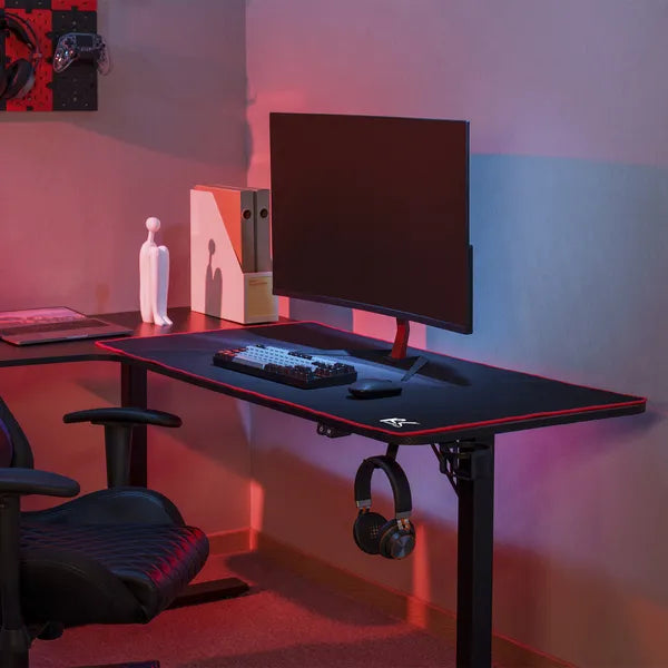 Nanors gaming alátét 120x60 cm, csúszásmentes, fekete