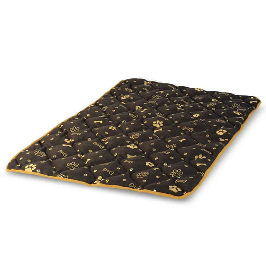 Vízálló kutya matrac Prestige, arany csont mintával, 120×80 cm