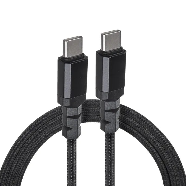 Maclean 2 m USB-C-USB-C adat- és QC3.0 gyorstöltő kábel 15 W 3 A fekete