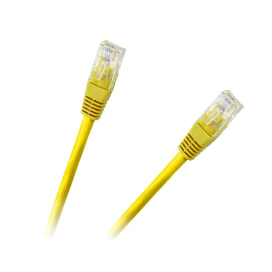 UTP Ethernet patch kábel RJ45, 1,5 m, CCA, sárga