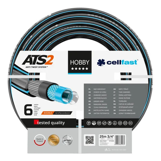 Cellfast Hobby ATS2 3/4″ 25 m 6 rétegű kerti tömlő