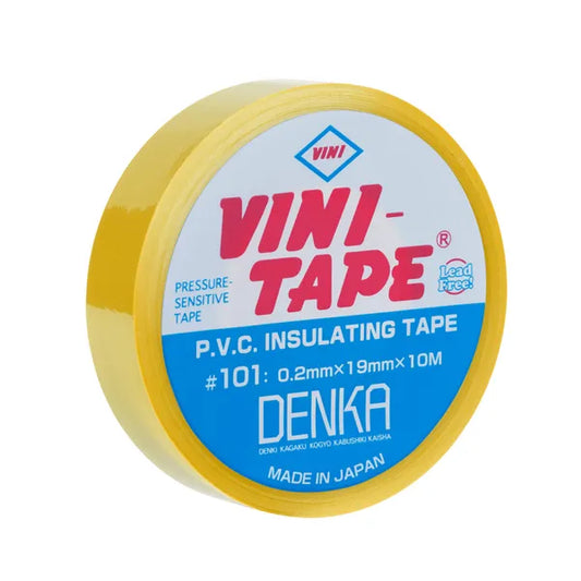 Vini sárga PVC szigetelőszalag, 19 mm × 10 m
