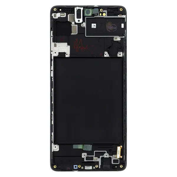 Samsung Galaxy A71 (SM-A715F) fekete LCD+érintő kijelző egység – Service Pack