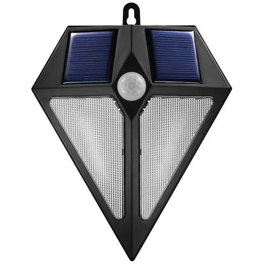 LED szolár fali lámpa 6 LED, mozgás- és alkonykapcsolóval, IP65