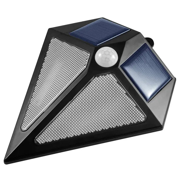 LED szolár fali lámpa 6 LED, mozgás- és alkonykapcsolóval, IP65