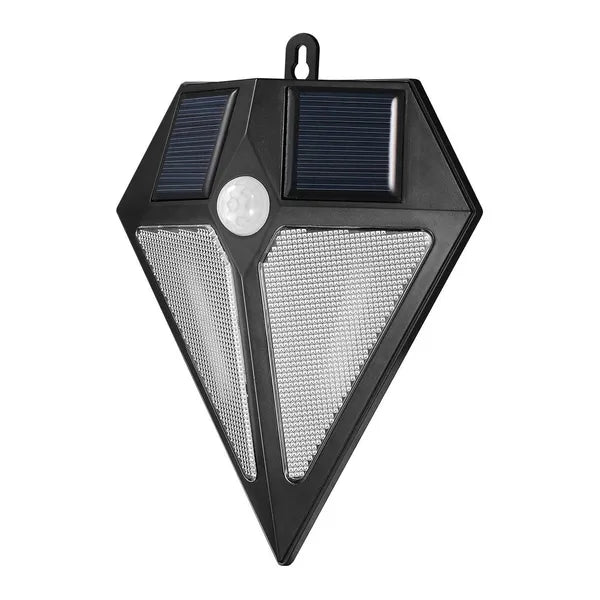 LED szolár fali lámpa 6 LED, mozgás- és alkonykapcsolóval, IP65