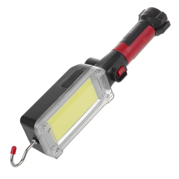 Mágneses COB LED műhelylámpa 700 lm, 2×1200 mAh, USB-C/Micro-USB, Maclean MCE307