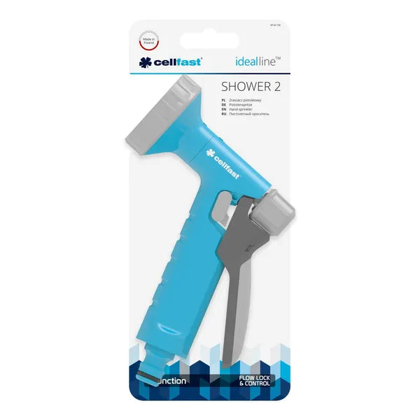 Cellfast Ideal Shower 2 pisztolyos locsolófej, állítható erő, 6 bar, UNI FIT