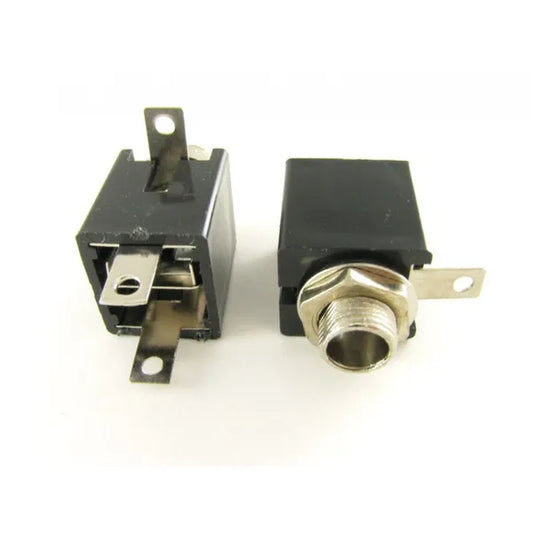 Cabletech 6,3 mm mono jack aljzat, négyzetes panelre szerelhető