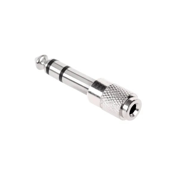 Jack 6,3 mm dugó – 3,5 mm aljzat fém adapter