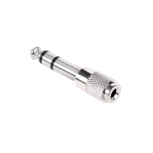 Jack 6,3 mm dugó – 3,5 mm aljzat fém adapter
