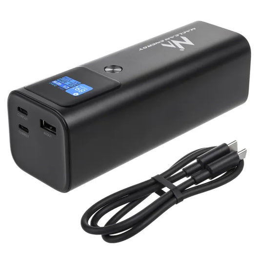 Maclean 24600 mAh 140 W PD power bank kijelzős, 2× USB-C + USB-A