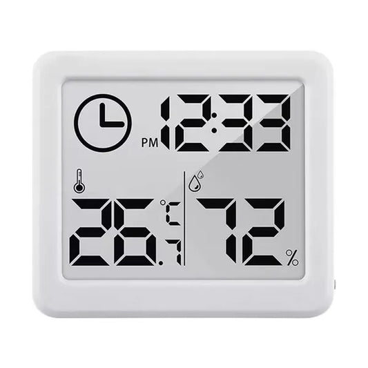 Beltéri hőmérő-páratartalom-mérő órával, fehér, GB384W