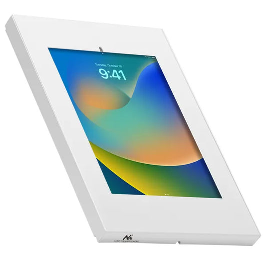 Fali, zárható tablet ház 9,7–11″, VESA 75×75, fehér