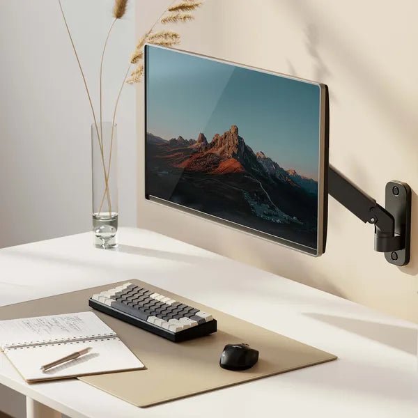 Maclean falra szerelhető monitortartó, 17–27'' rugós kar, 7 kg, VESA 75/100