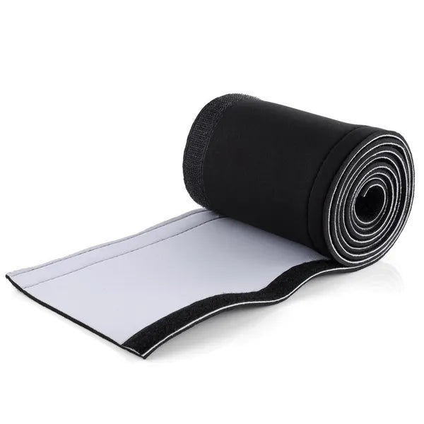 Neoprén kábelrendező takaró 110 mm × 2 m, fekete-fehér, tépőzáras