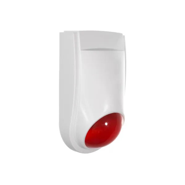 Valódi hatású kültéri-beltéri riasztó sziréna atrapa, LED, 202×113 mm